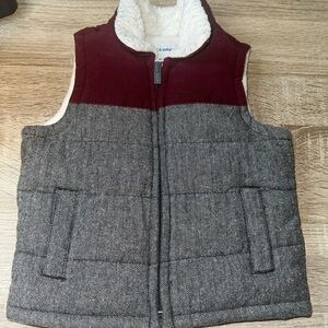 Old Navy Baby Sherpa-Collar Color-Blocked Vest Size 18-24 Months